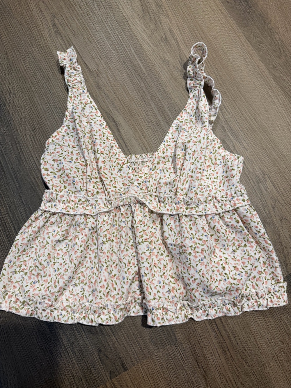 SHEIN Floral Crop Tank